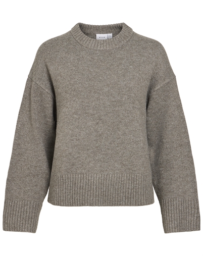 Vila - VISia O-Neck Knit Pullover - Falcon